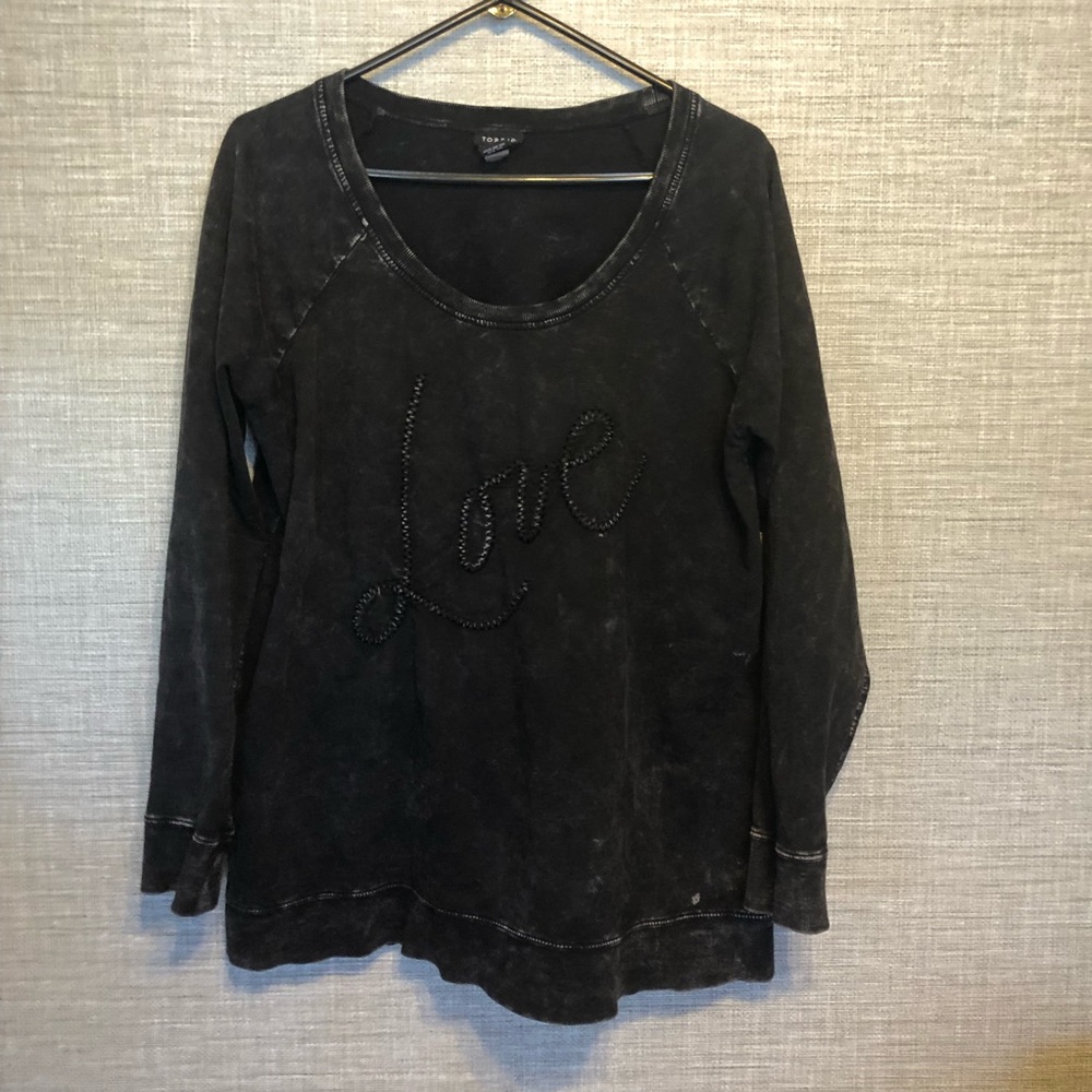Torrid Size 2 Love Black Sweatahirt